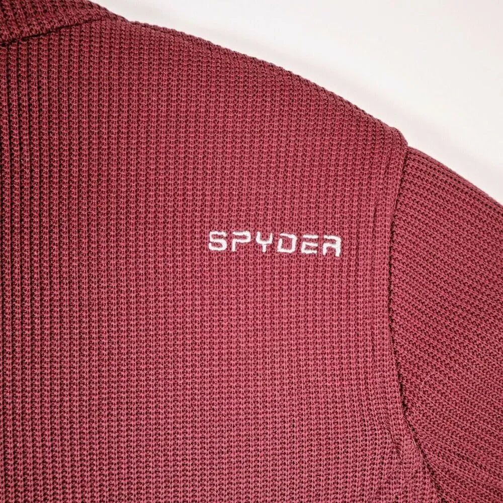 Spyder Stryke Jacket Womens Medium Maroon Red Full Zip Ski Winter Snowboard